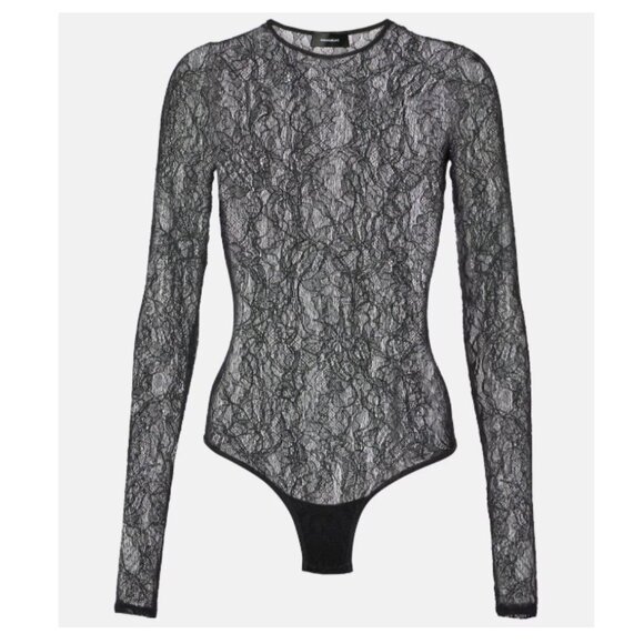 WARDROBE.NYC Tops - WARDROBE.NYC Lace Thong Bodysuit Sz S $350